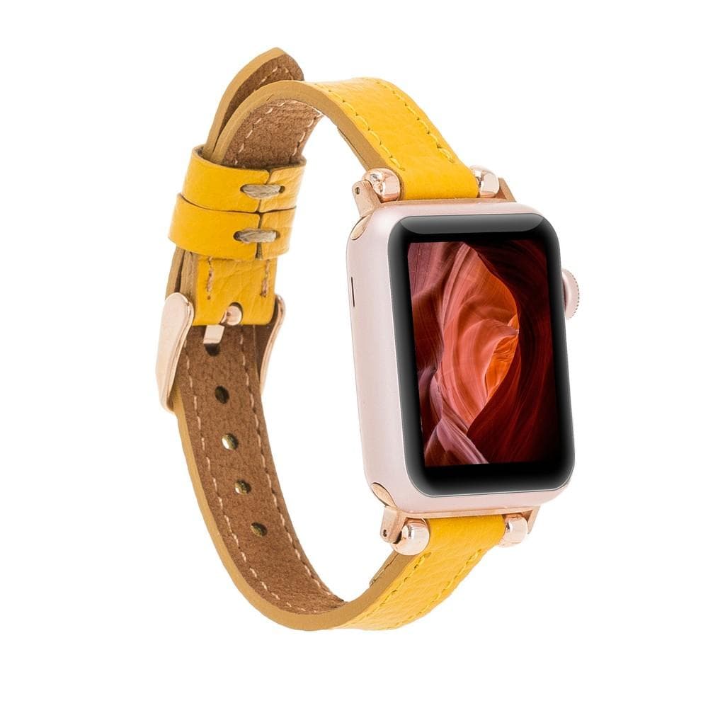 Seamy Apple Watch-Armband aus echtem Leder