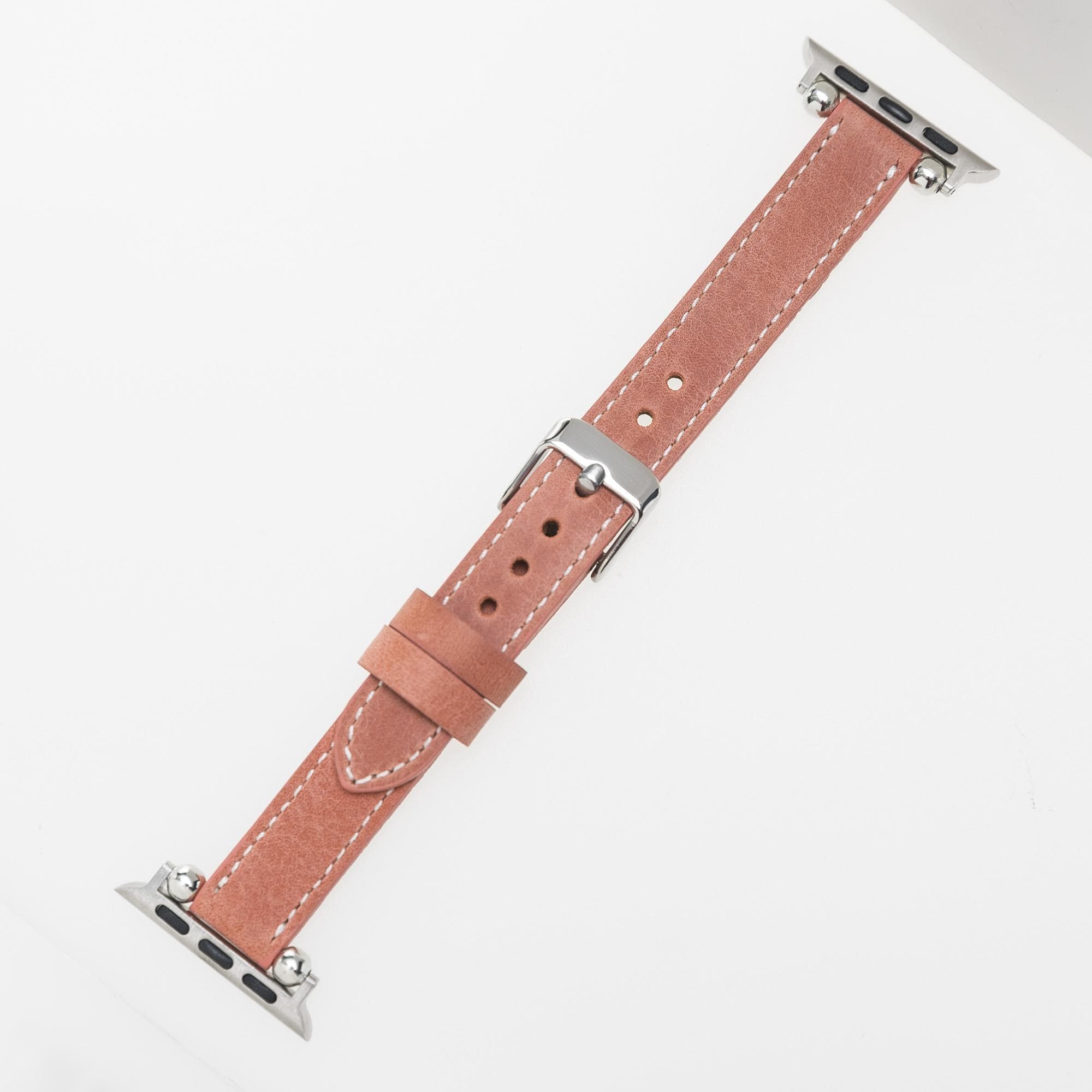 Seamy Apple Watch-Armband aus echtem Leder