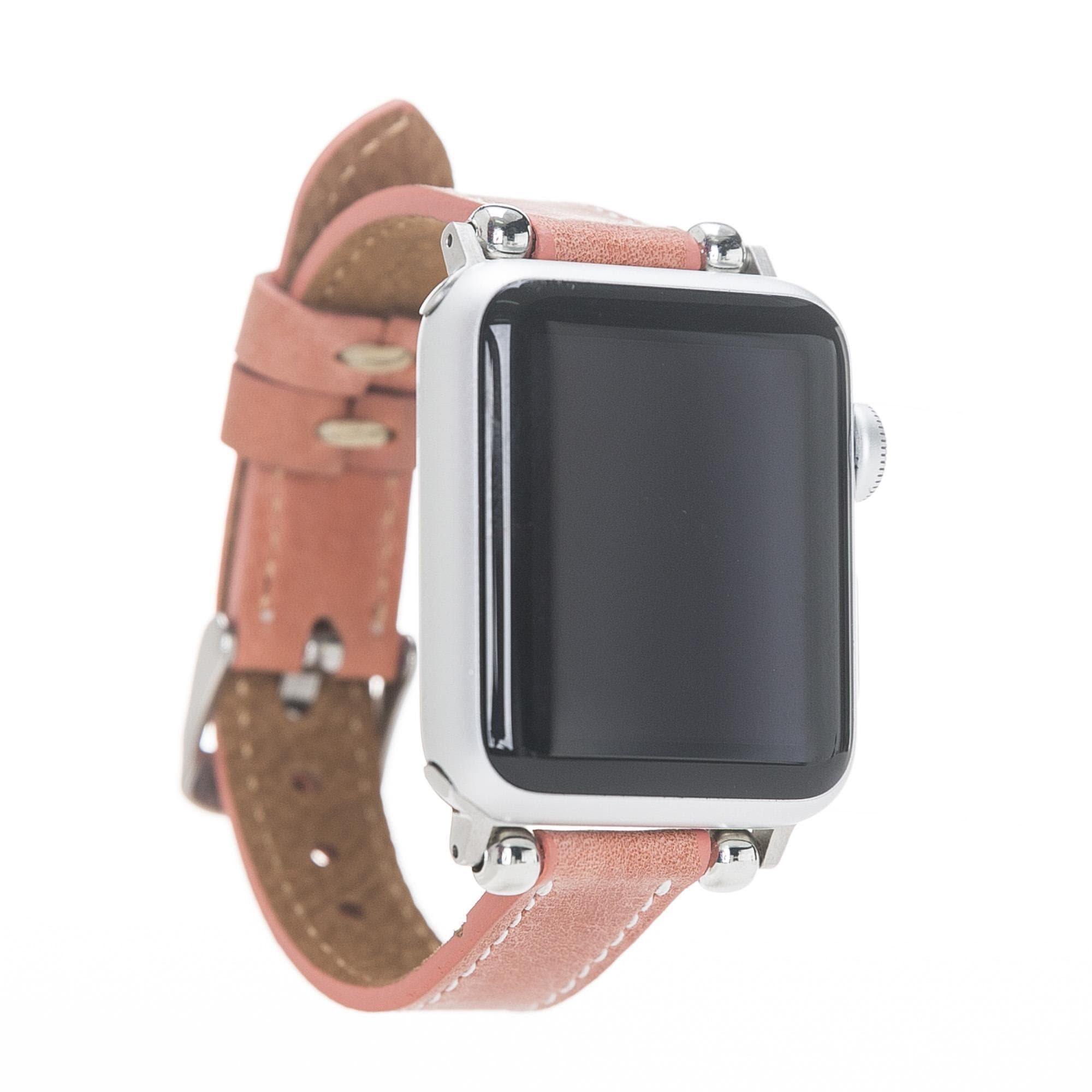Seamy Apple Watch-Armband aus echtem Leder