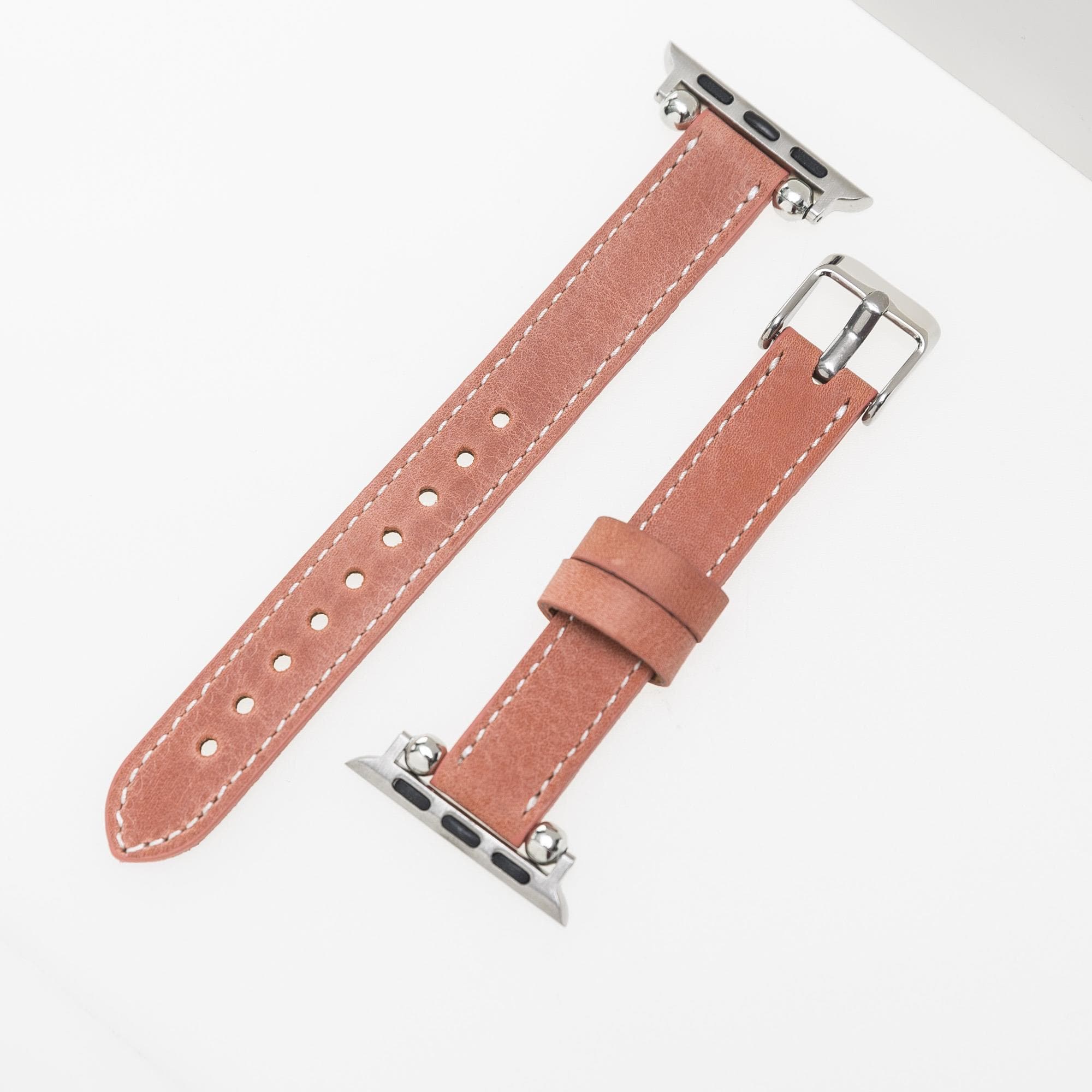 Seamy Apple Watch-Armband aus echtem Leder