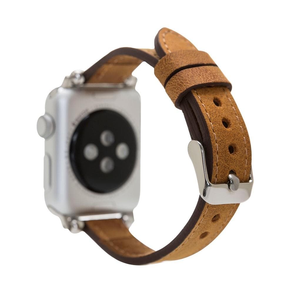 Seamy Apple Watch-Armband aus echtem Leder