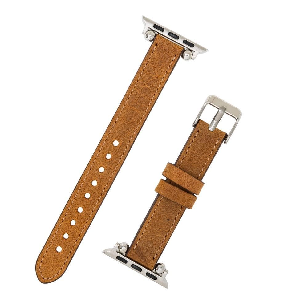 Seamy Apple Watch-Armband aus echtem Leder