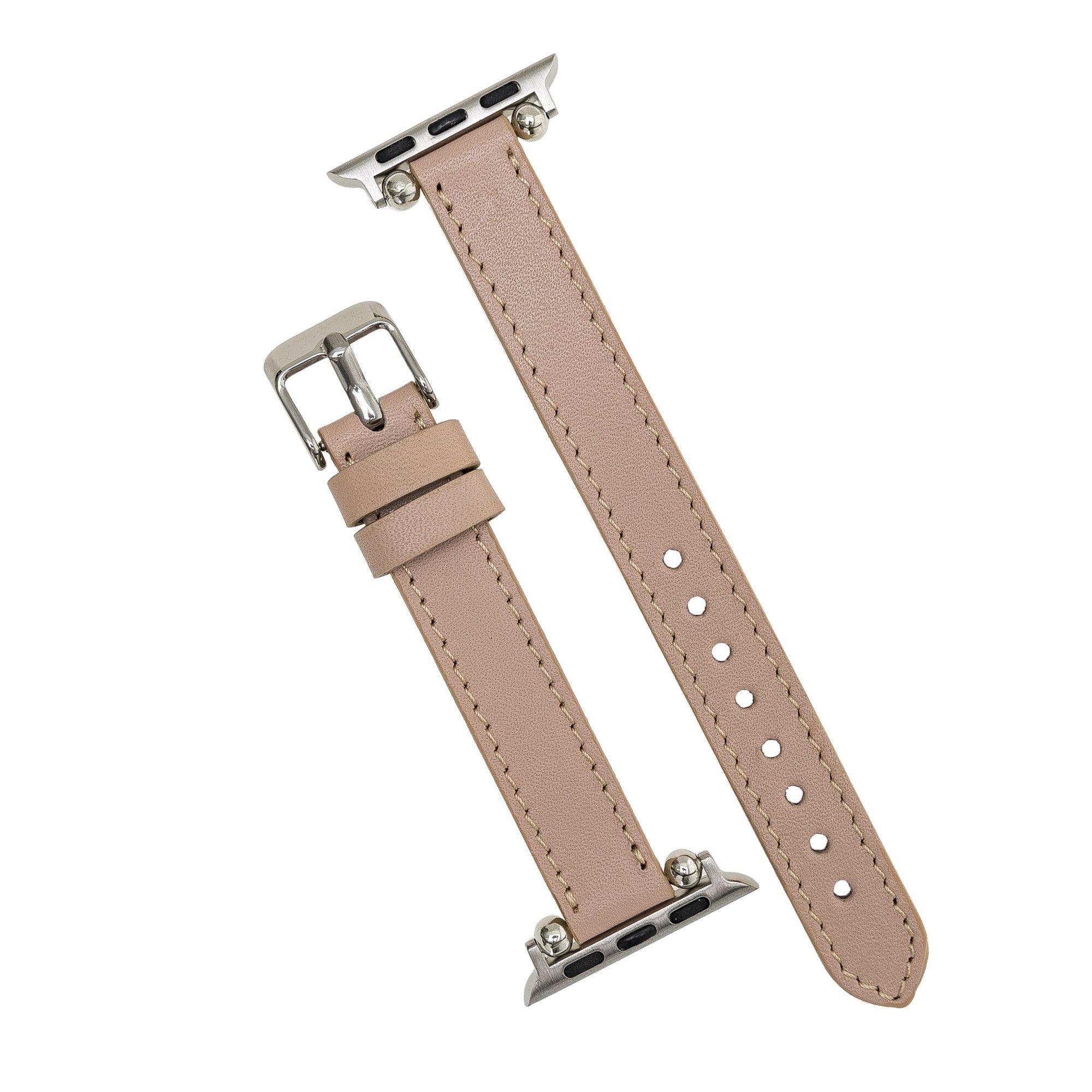 Seamy Apple Watch-Armband aus echtem Leder