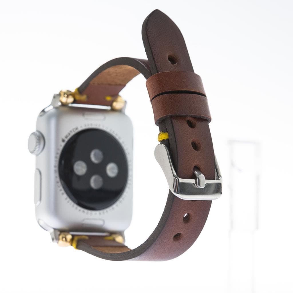 Seamy Apple Watch-Armband aus echtem Leder