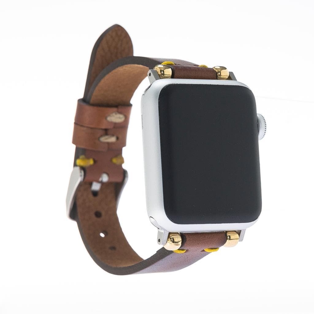 Seamy Apple Watch-Armband aus echtem Leder