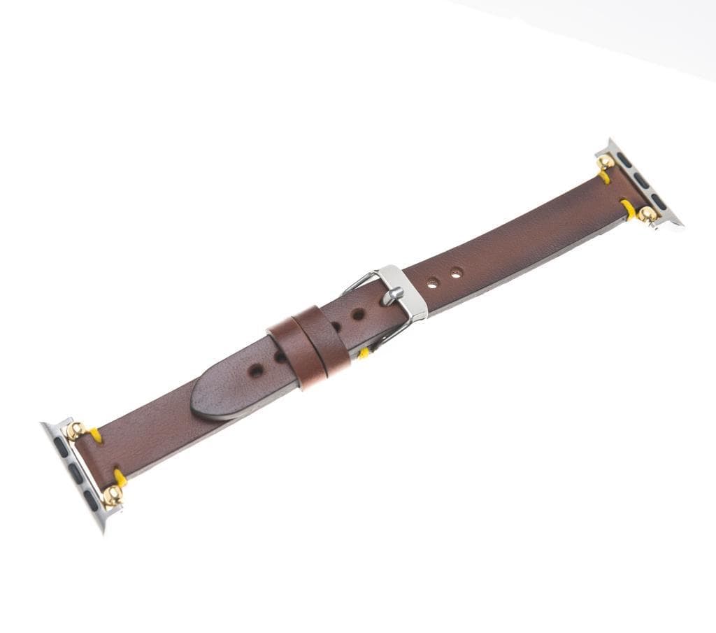 Seamy Apple Watch-Armband aus echtem Leder