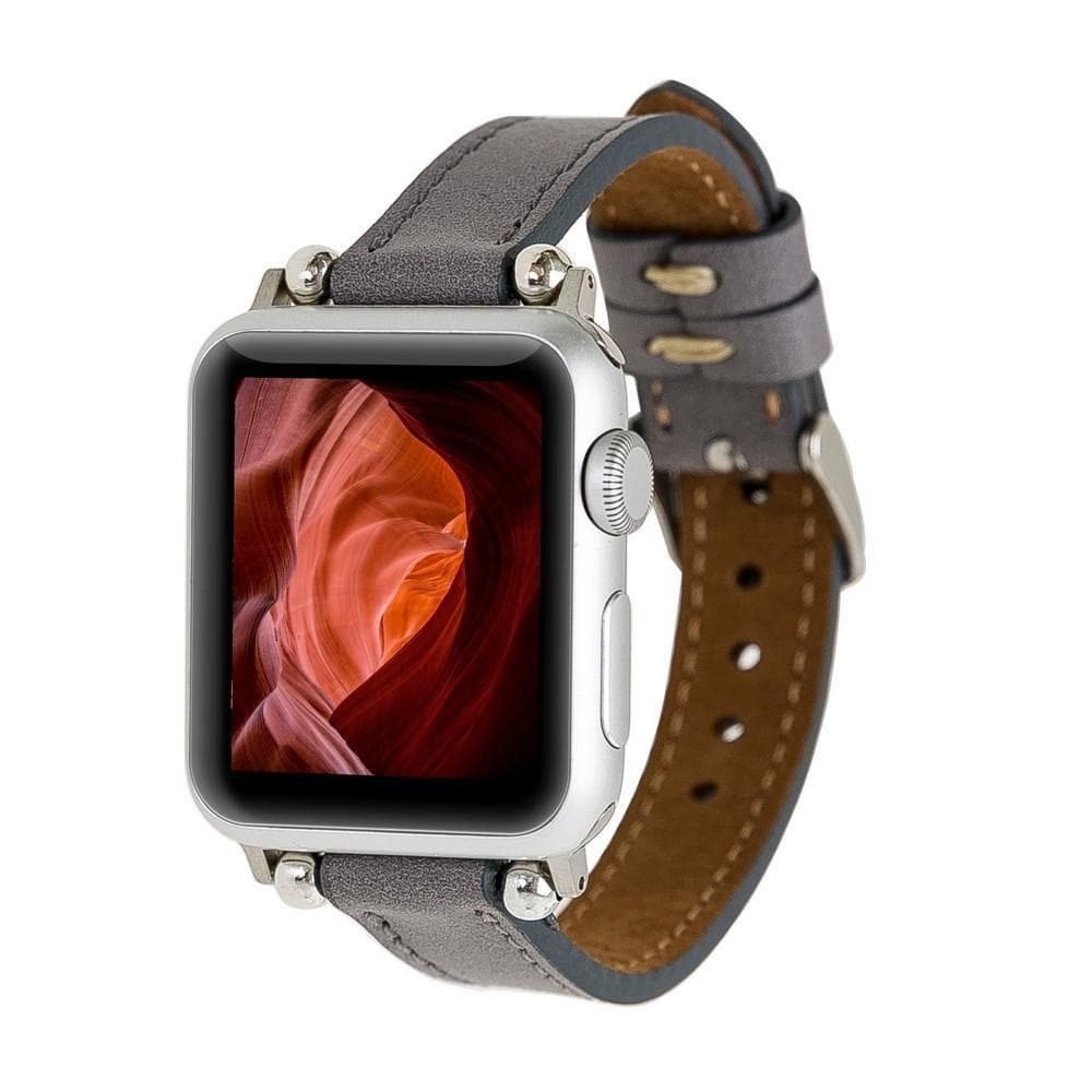 Seamy Apple Watch-Armband aus echtem Leder