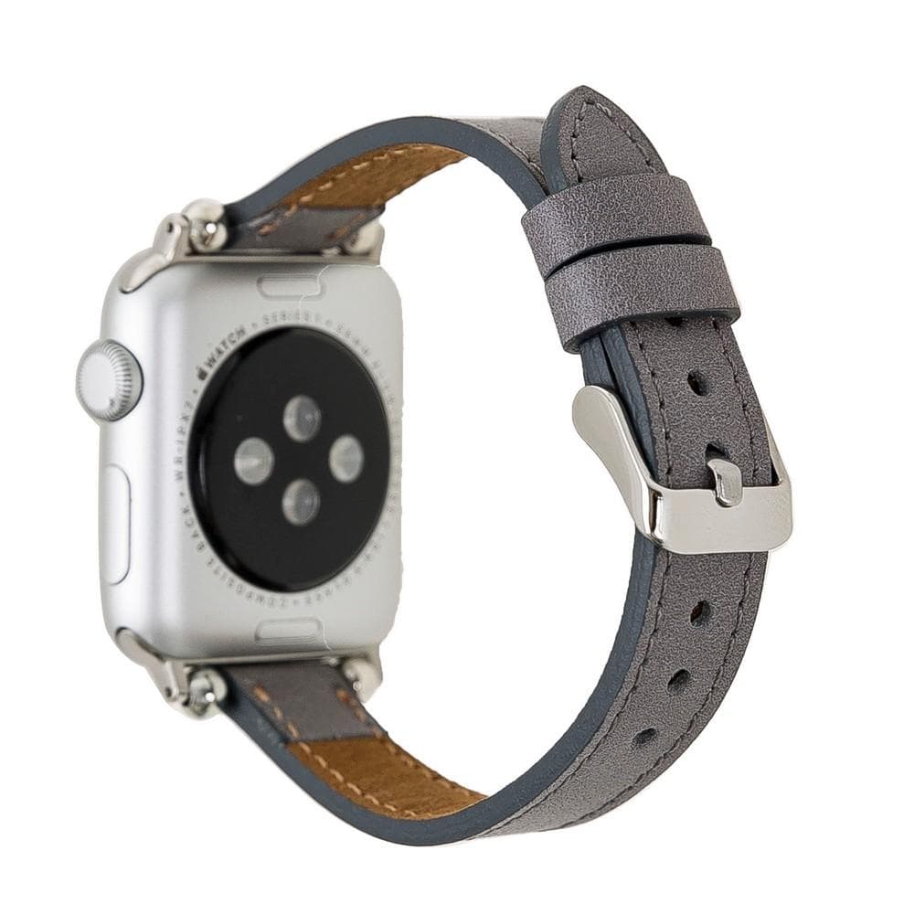 Seamy Apple Watch-Armband aus echtem Leder
