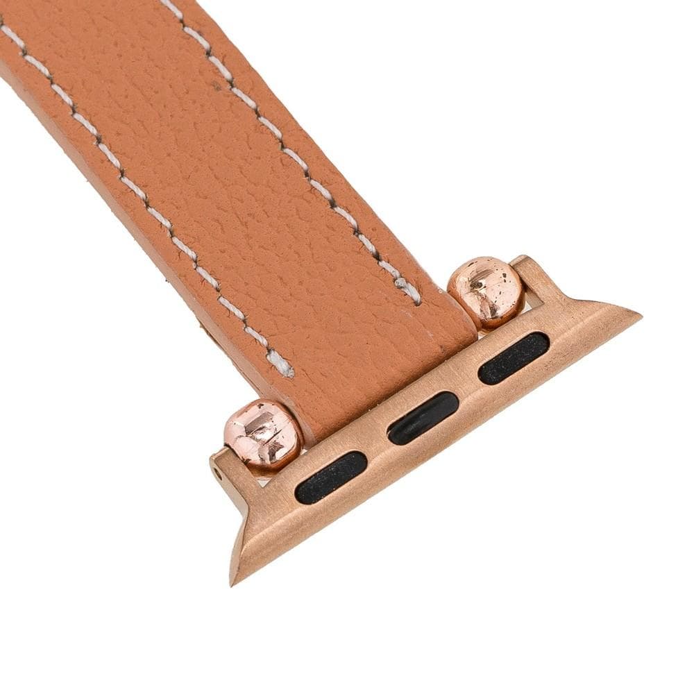 Seamy Apple Watch-Armband aus echtem Leder
