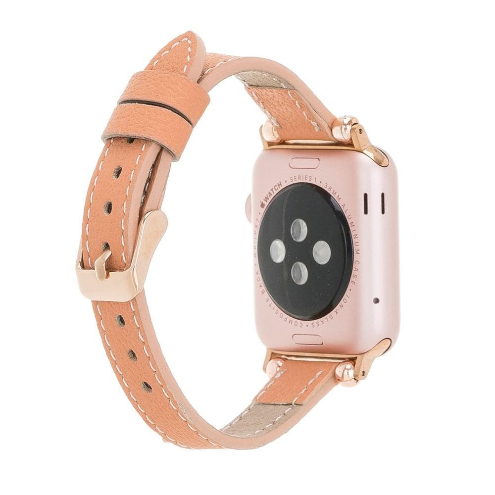 Seamy Apple Watch-Armband aus echtem Leder