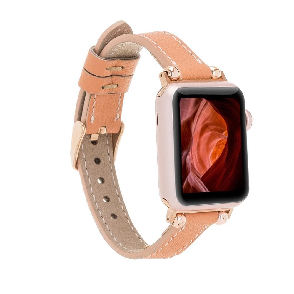 Seamy Apple Watch-Armband aus echtem Leder