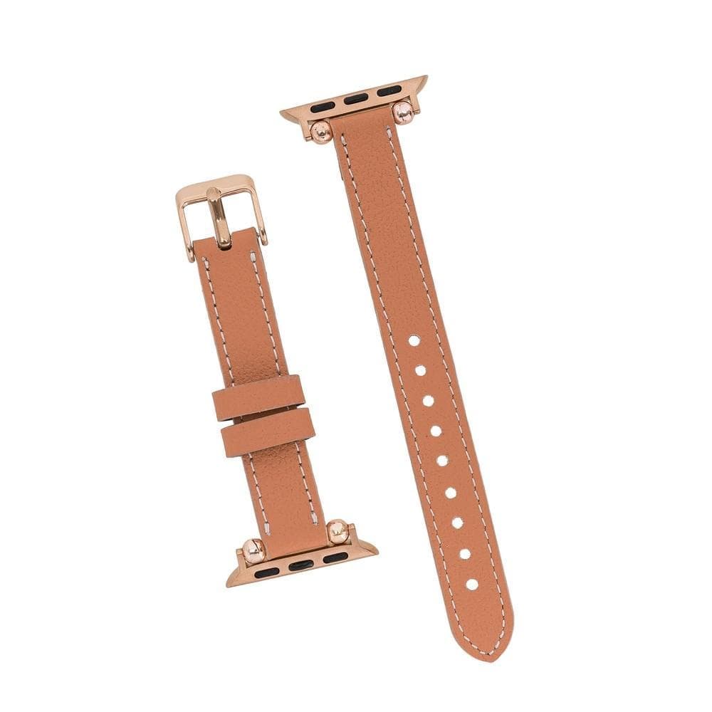 Seamy Apple Watch-Armband aus echtem Leder