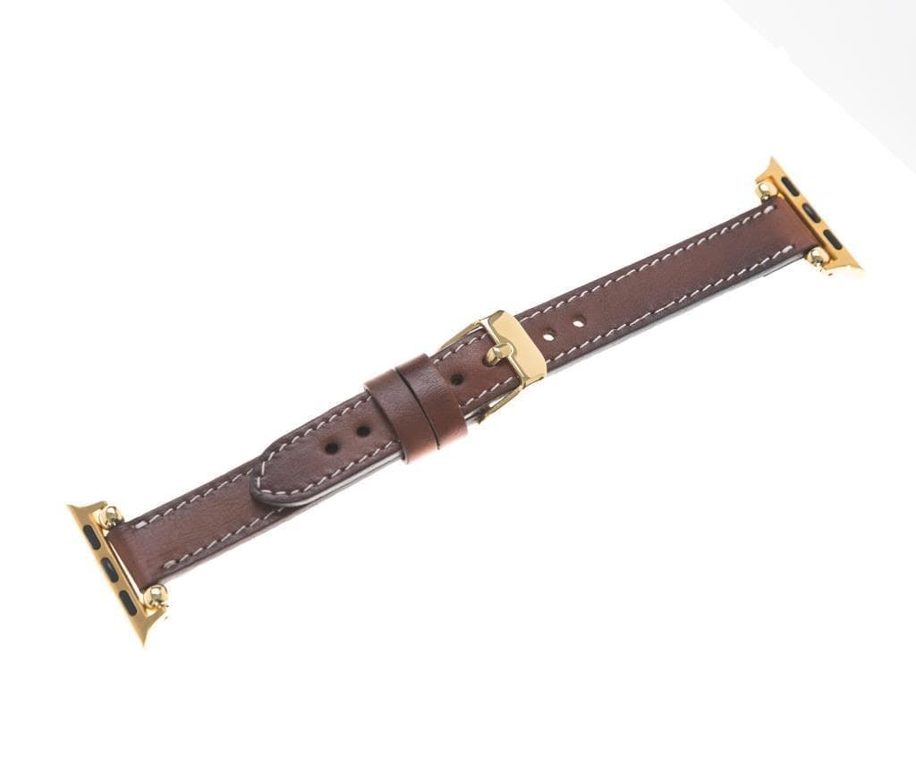Seamy Apple Watch-Armband aus echtem Leder