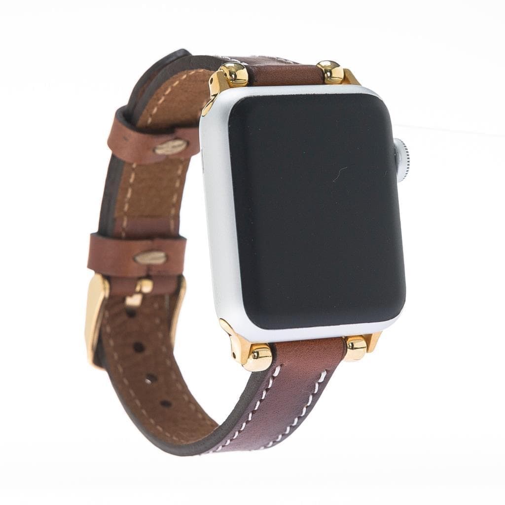 Seamy Apple Watch-Armband aus echtem Leder