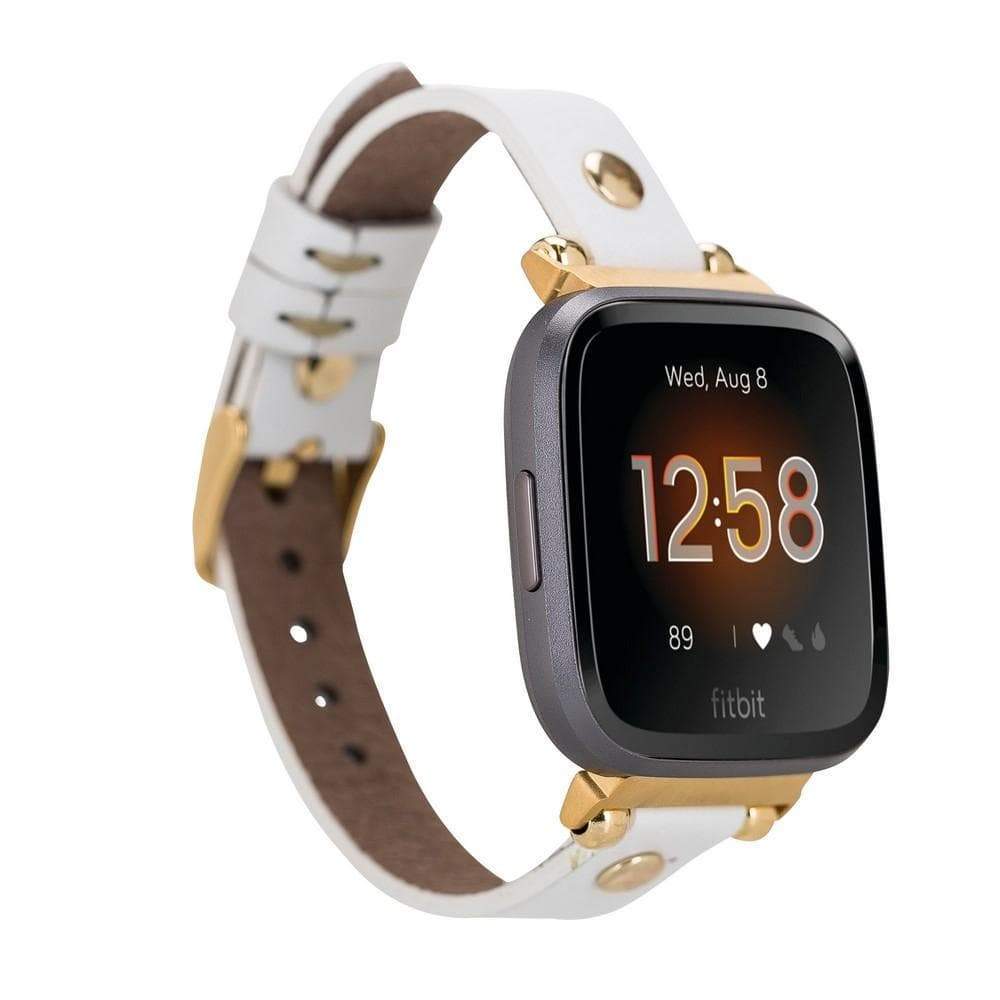 Fintie Floral Genuine Leather Band For Fitbit Versa/Versa 2/Versa Lite – 20mm