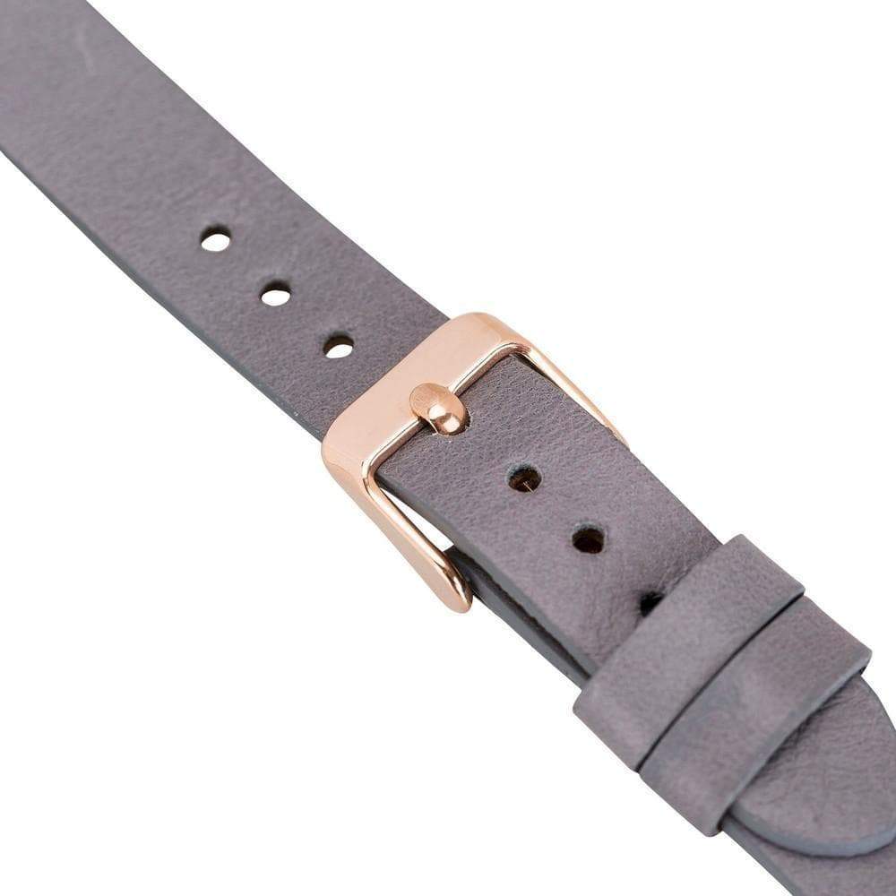 Leather Fitbit Watch Bands - Ferro Gold Trok Style