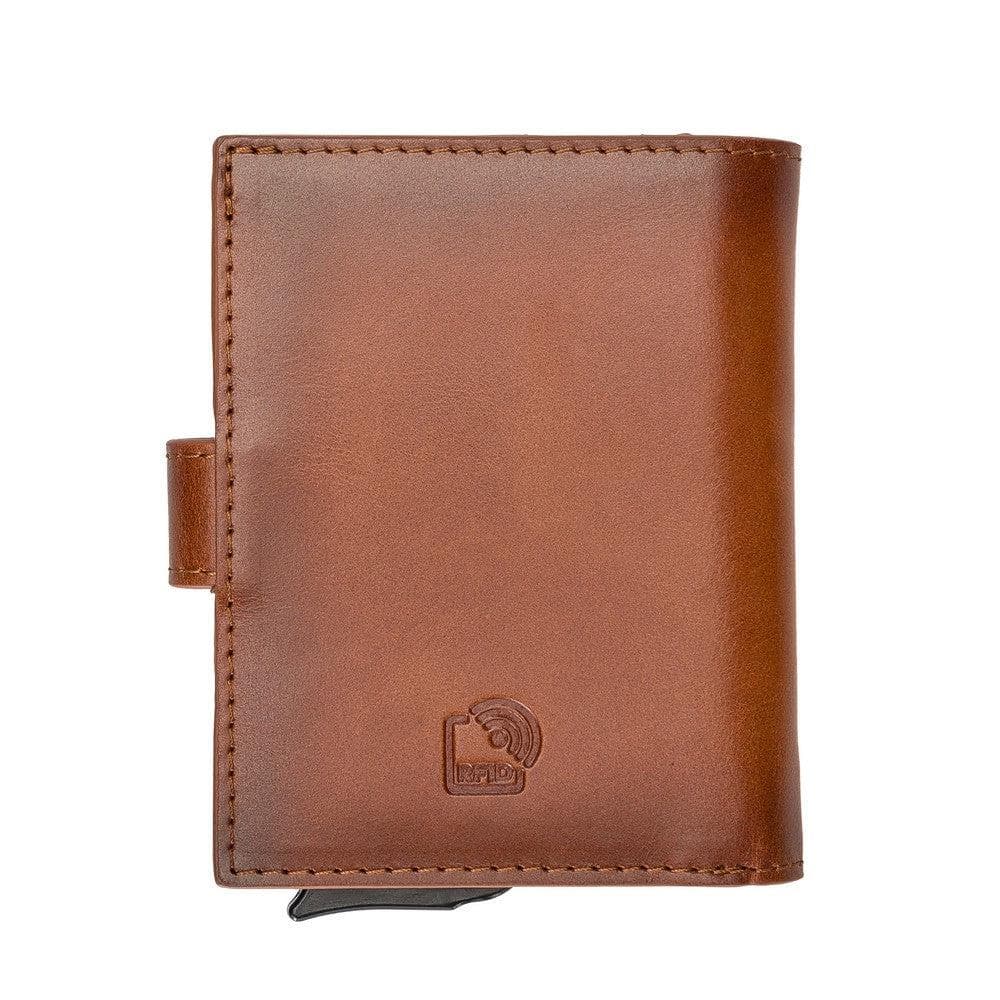 Porte-cartes mécanique en cuir Palermo