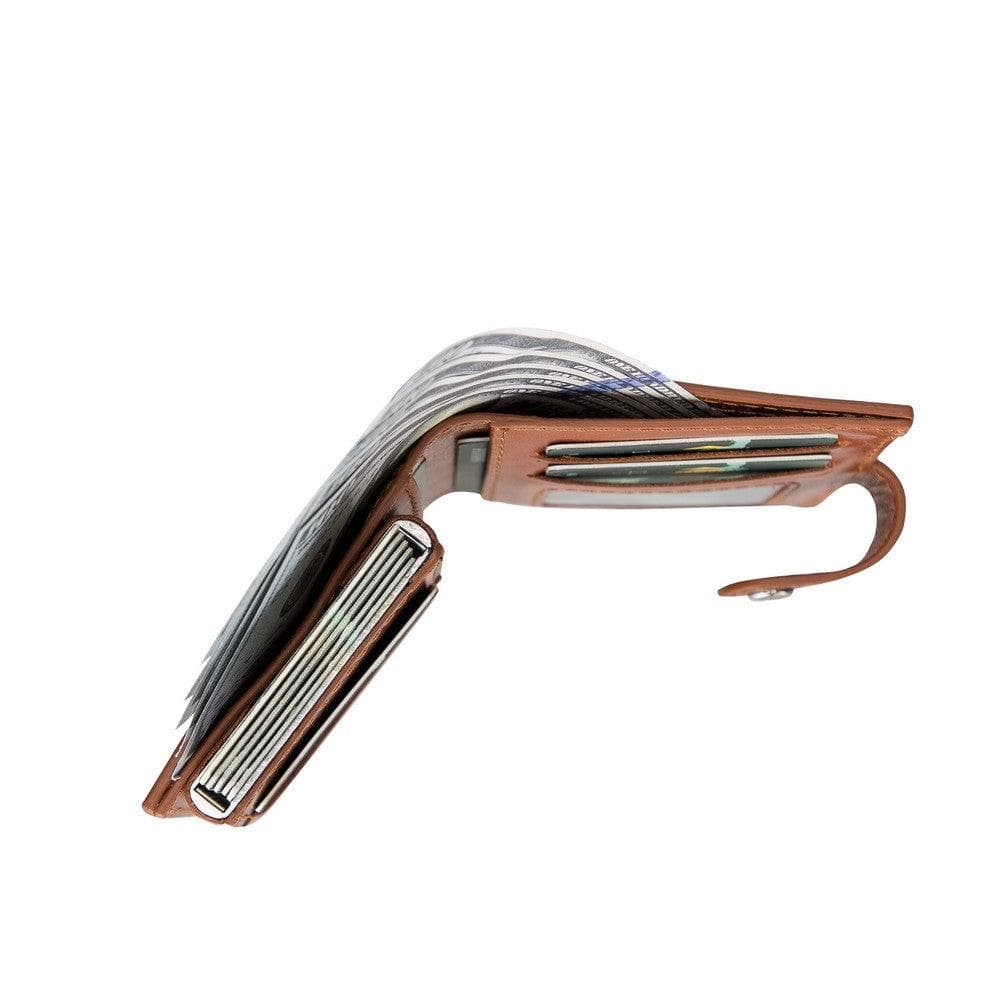 Porte-cartes mécanique en cuir Palermo