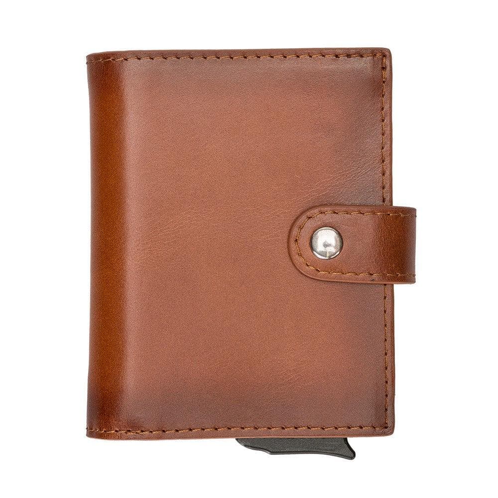 Porte-cartes mécanique en cuir Palermo