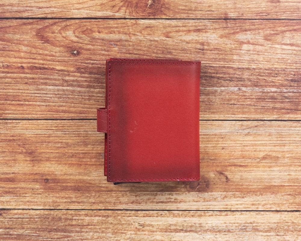 Porte-cartes mécanique en cuir Palermo
