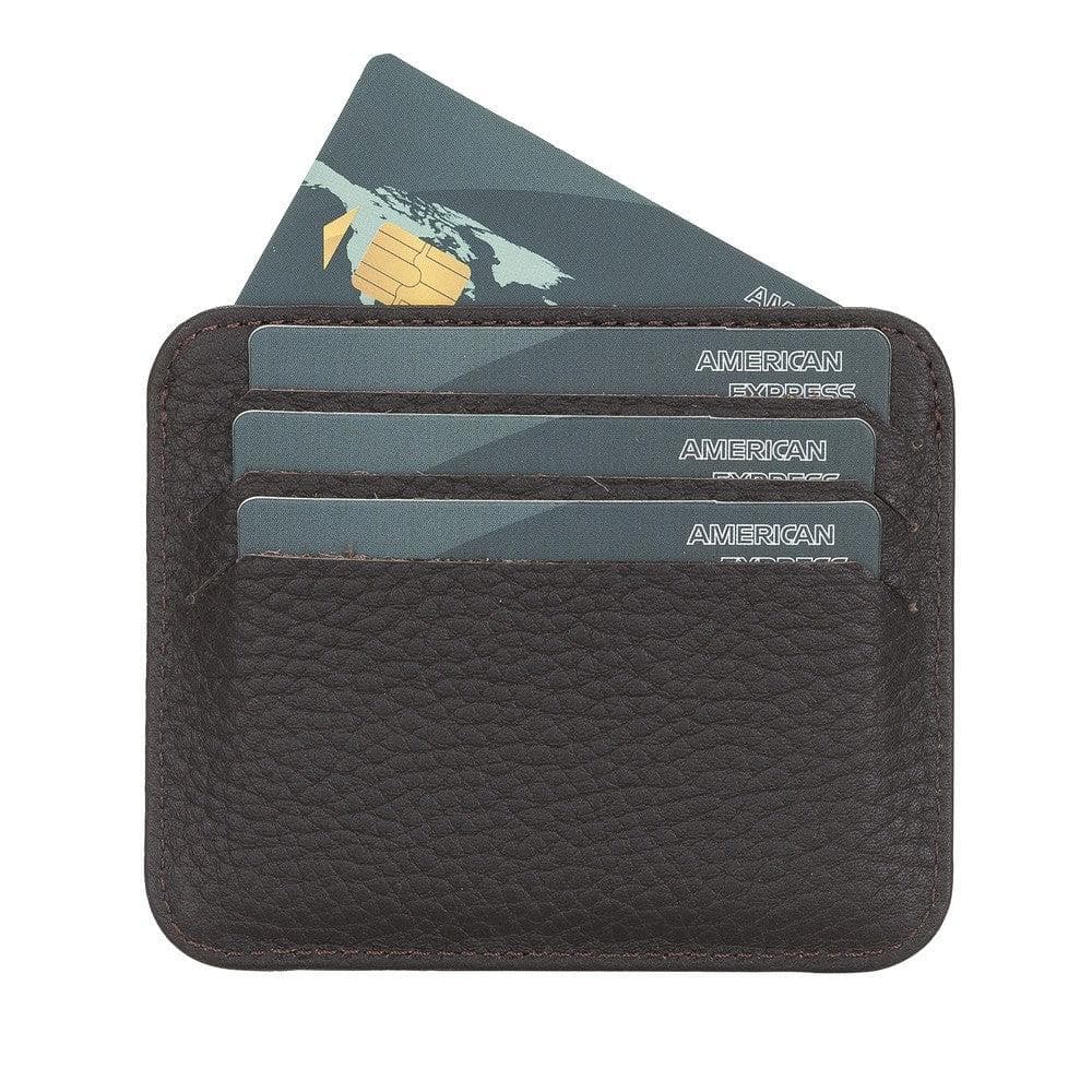 Porte-cartes fin en cuir Pedro