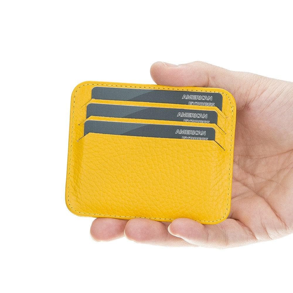 Porte-cartes fin en cuir Pedro