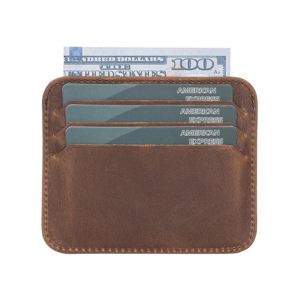 Porte-cartes fin en cuir Pedro