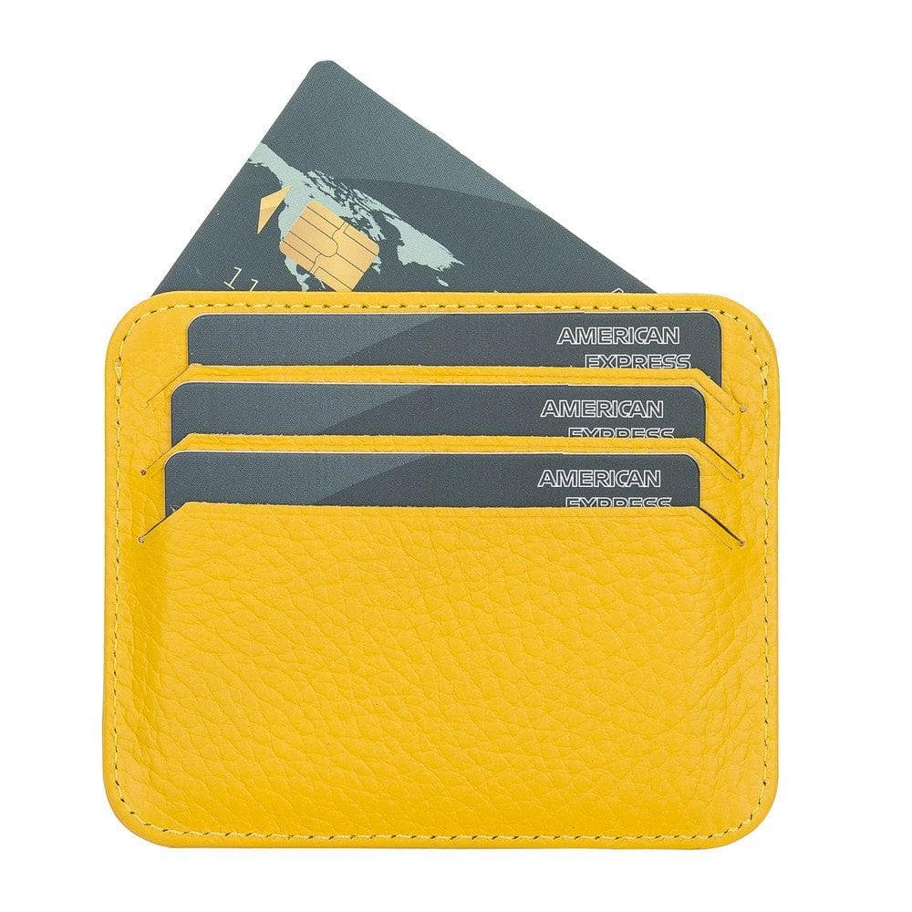 Porte-cartes fin en cuir Pedro