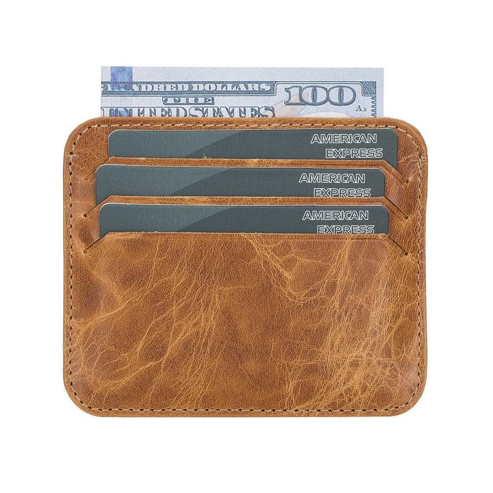 Porte-cartes fin en cuir Pedro