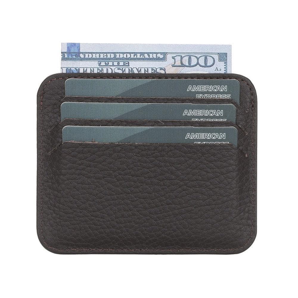 Porte-cartes fin en cuir Pedro