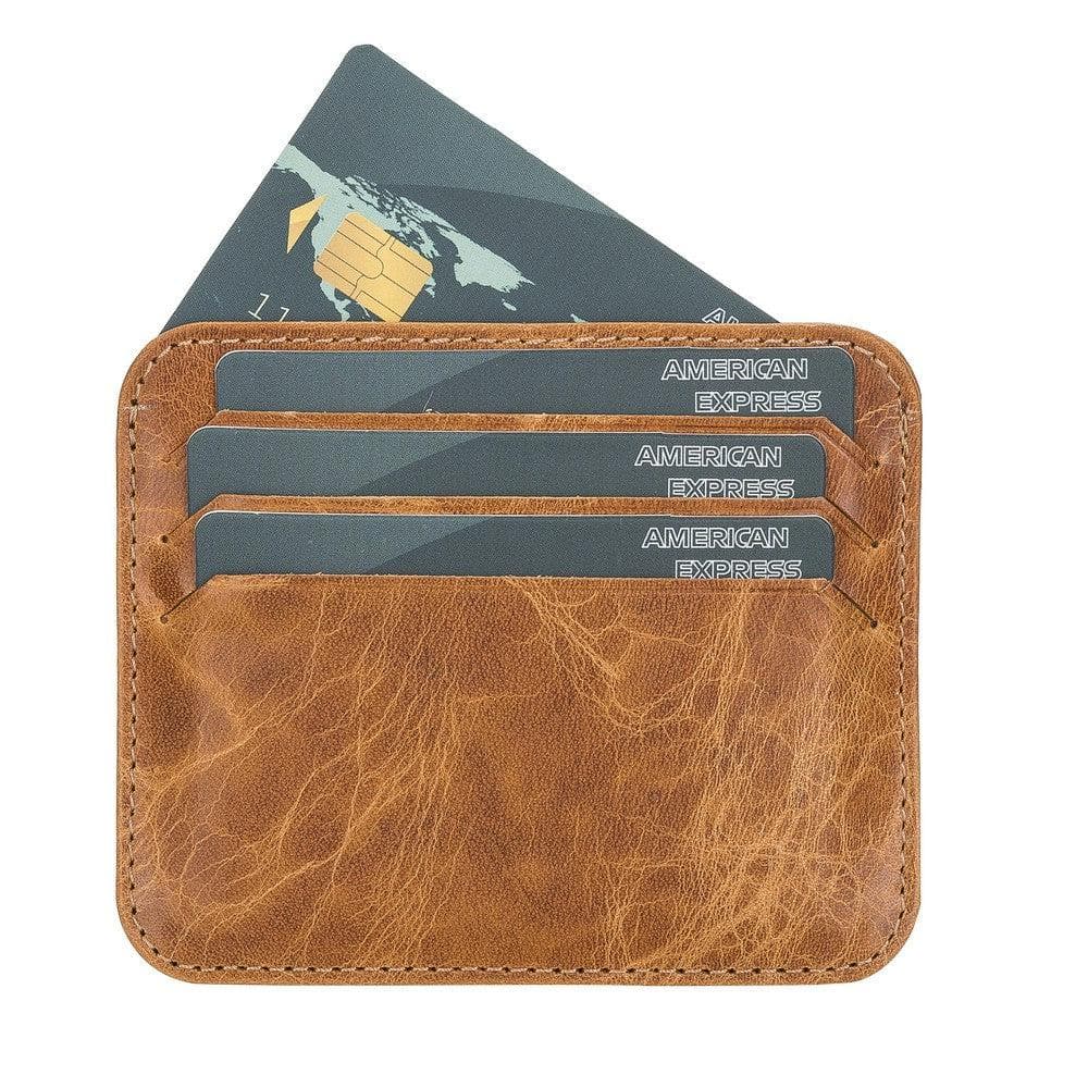Porte-cartes fin en cuir Pedro
