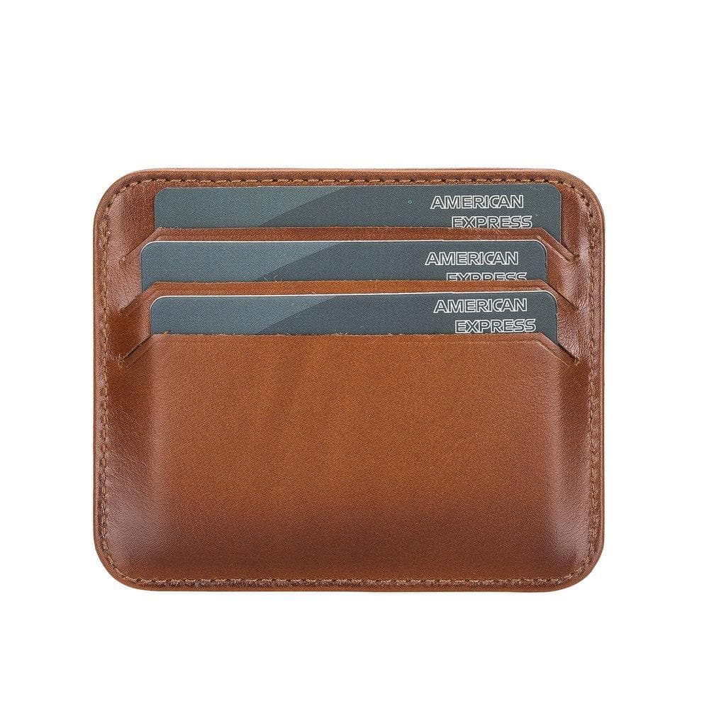 Porte-cartes fin en cuir Pedro