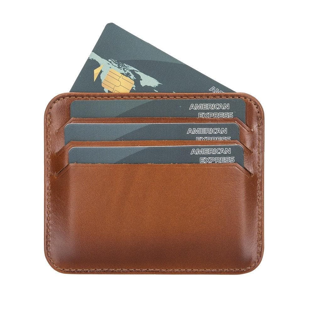 Porte-cartes fin en cuir Pedro