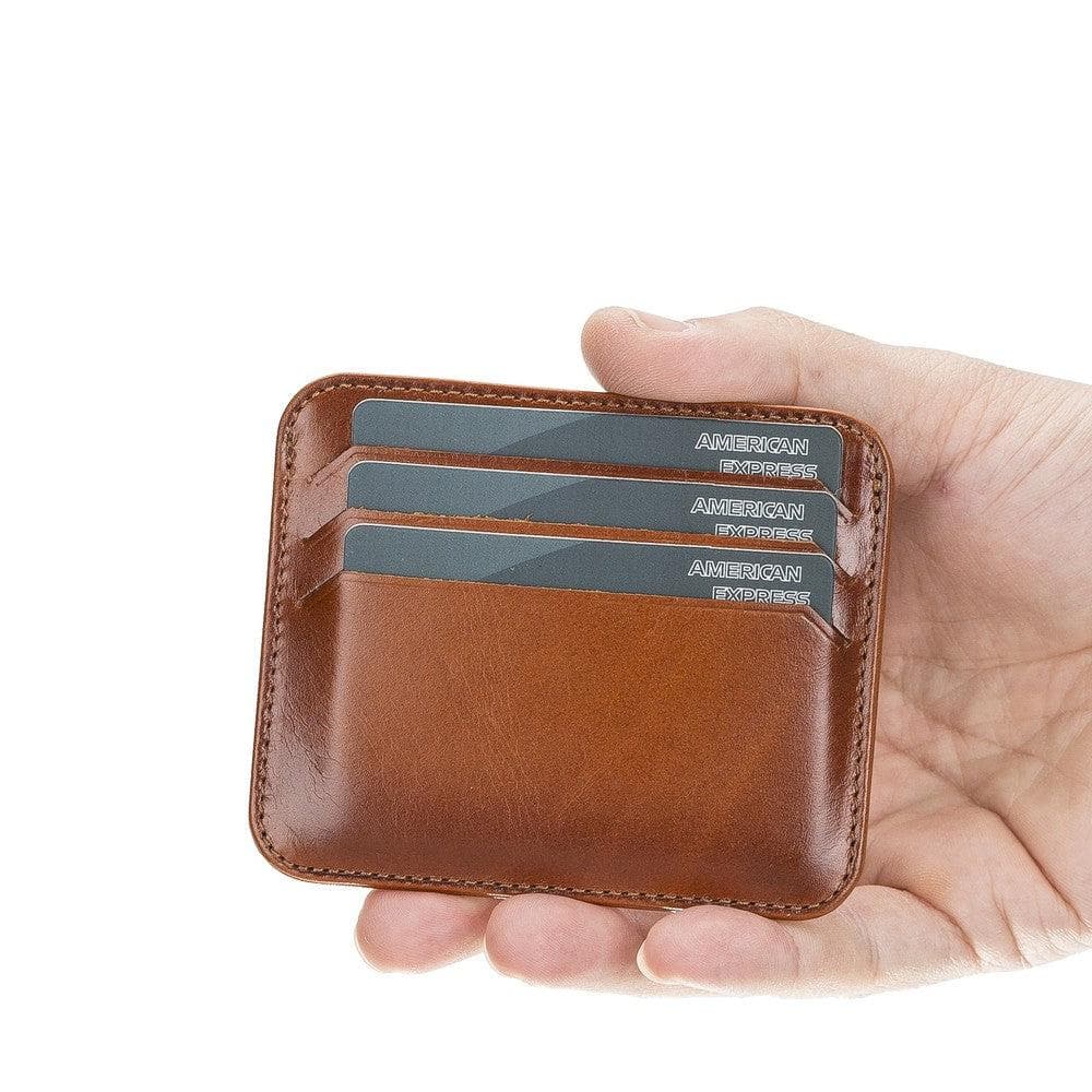 Porte-cartes fin en cuir Pedro