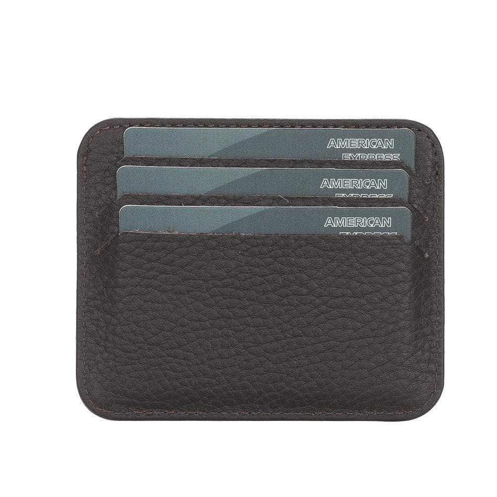 Porte-cartes fin en cuir Pedro
