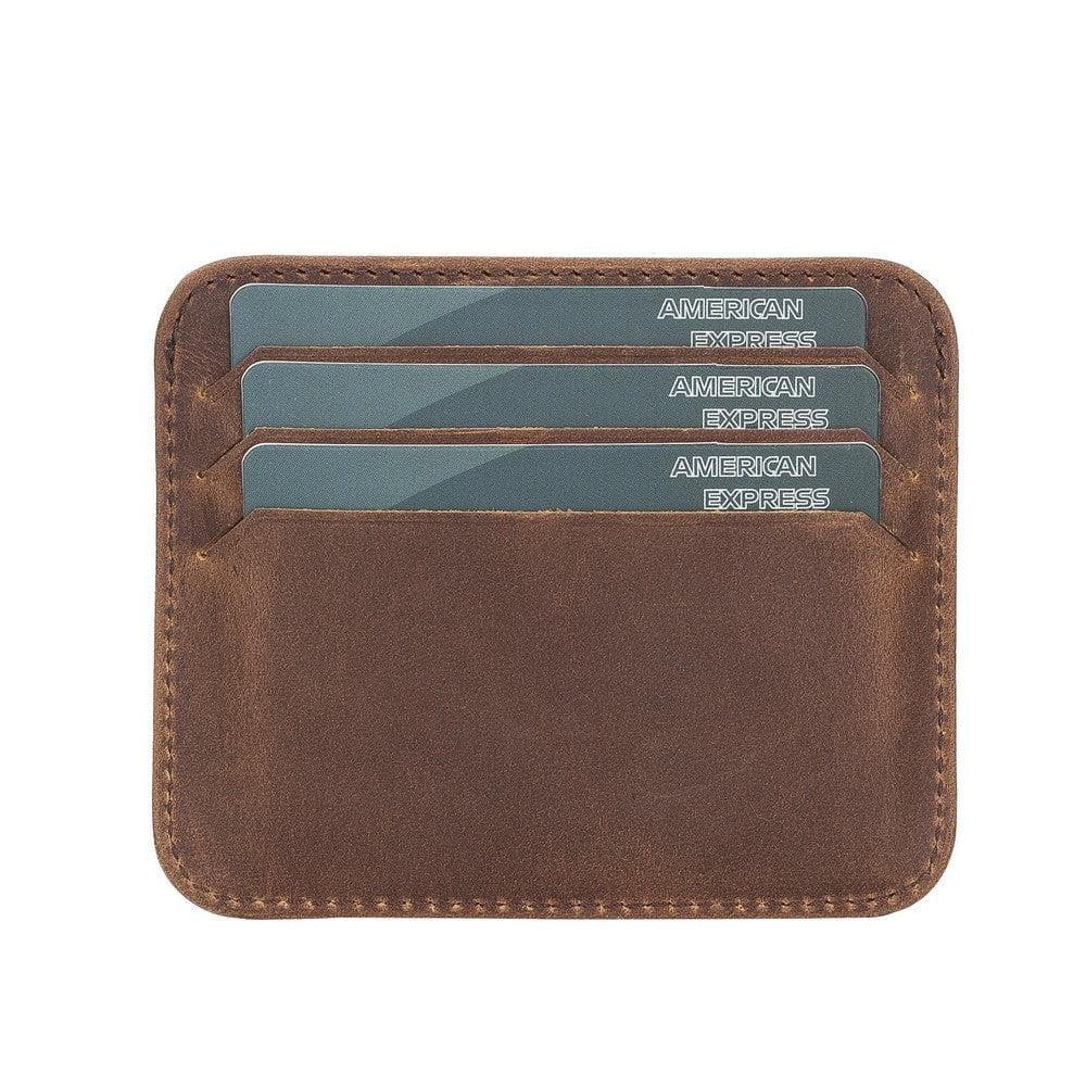Porte-cartes fin en cuir Pedro
