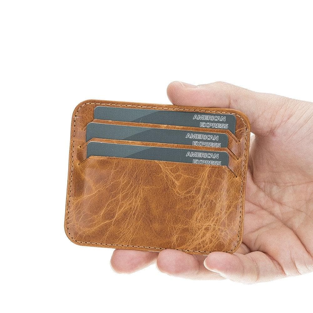 Porte-cartes fin en cuir Pedro