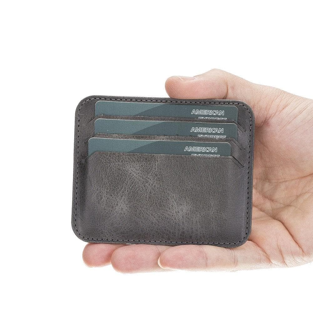 Porte-cartes fin en cuir Pedro