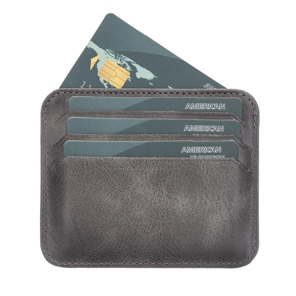 Porte-cartes fin en cuir Pedro