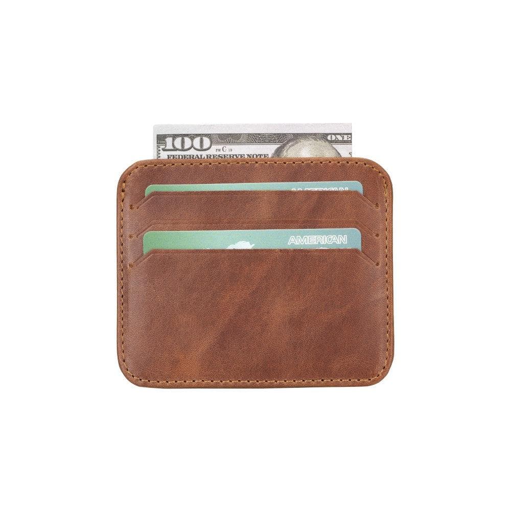 Porte-cartes fin en cuir Pedro