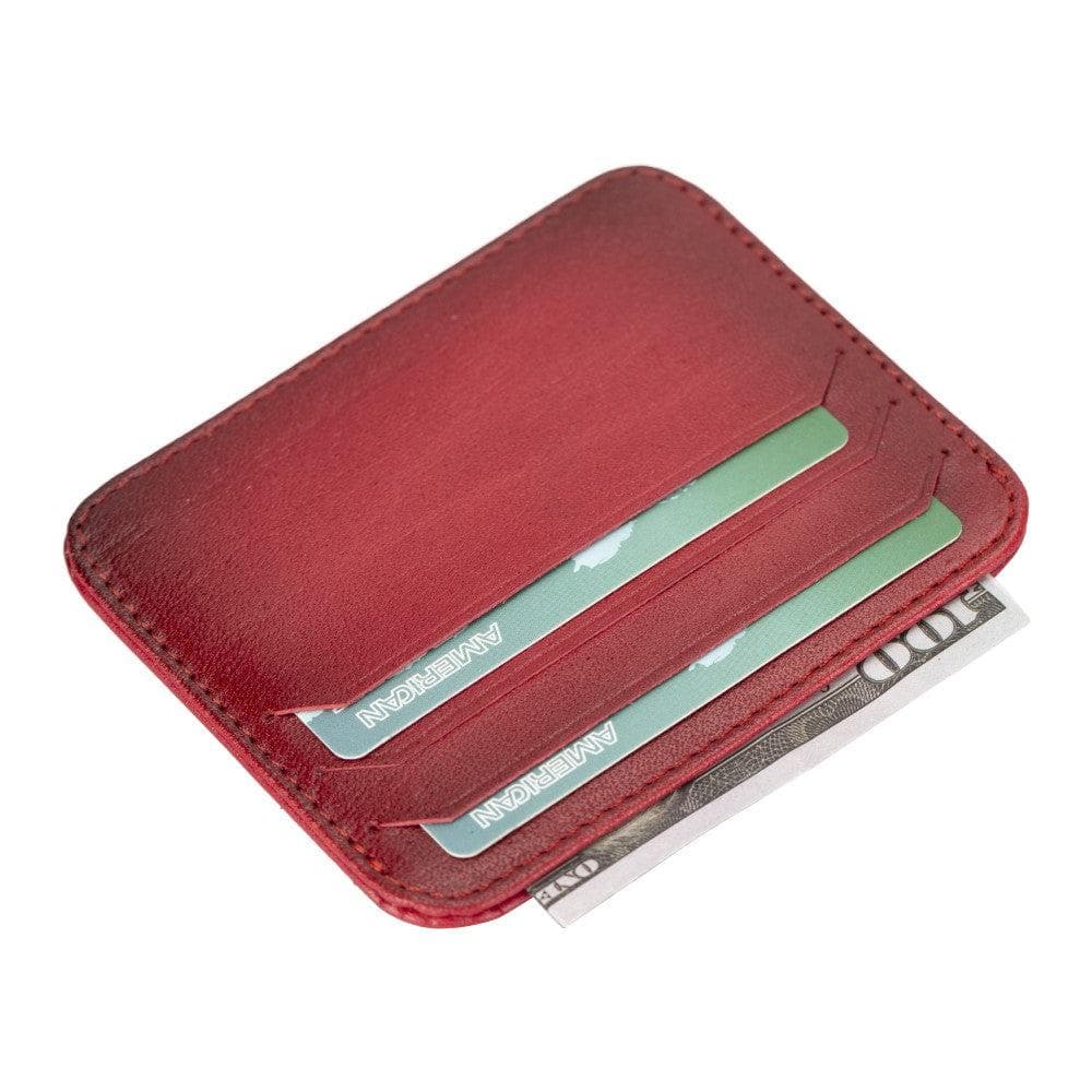 Porte-cartes fin en cuir Pedro