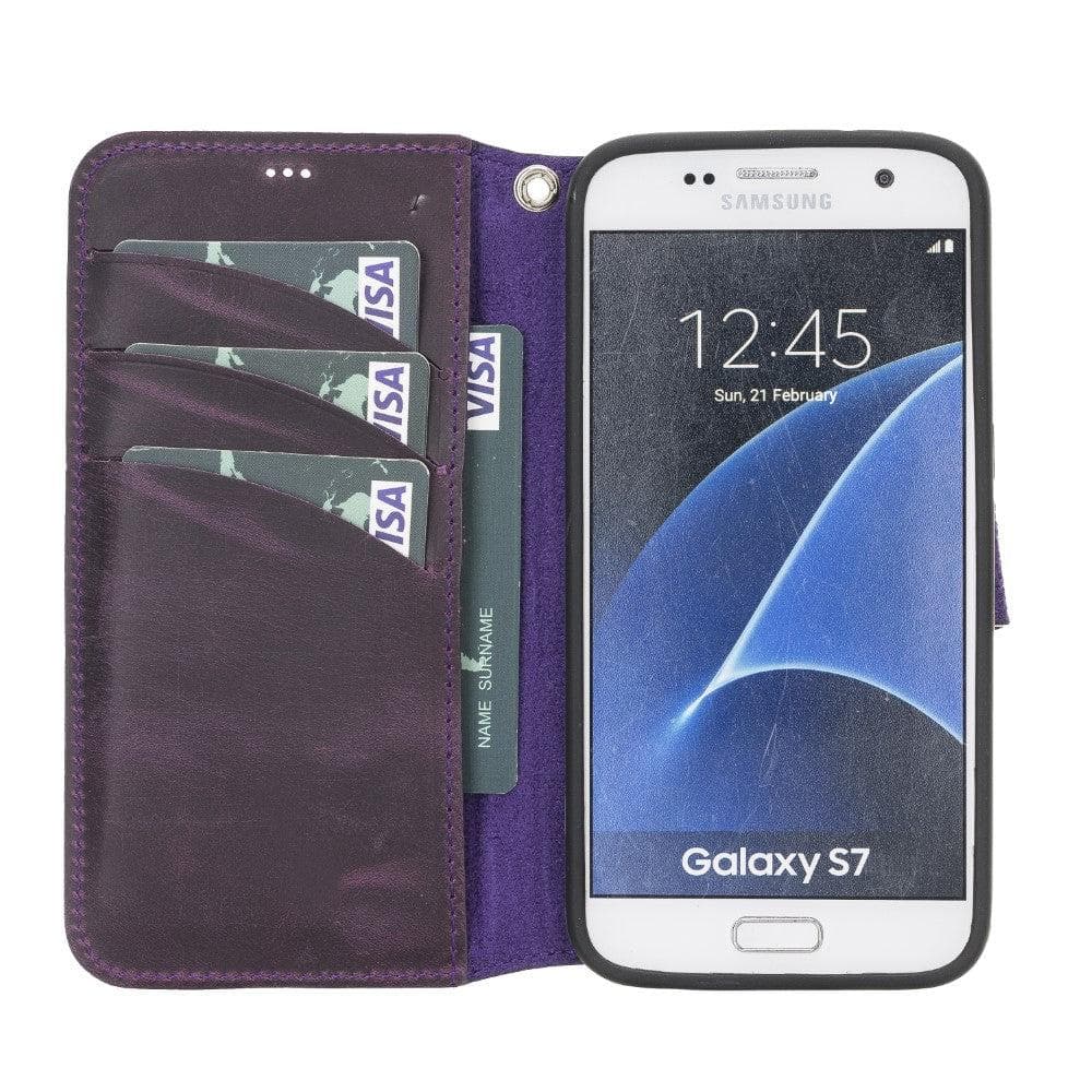 Brieftaschenhülle Samsung Galaxy S7 Edge Leder Folio Hülle