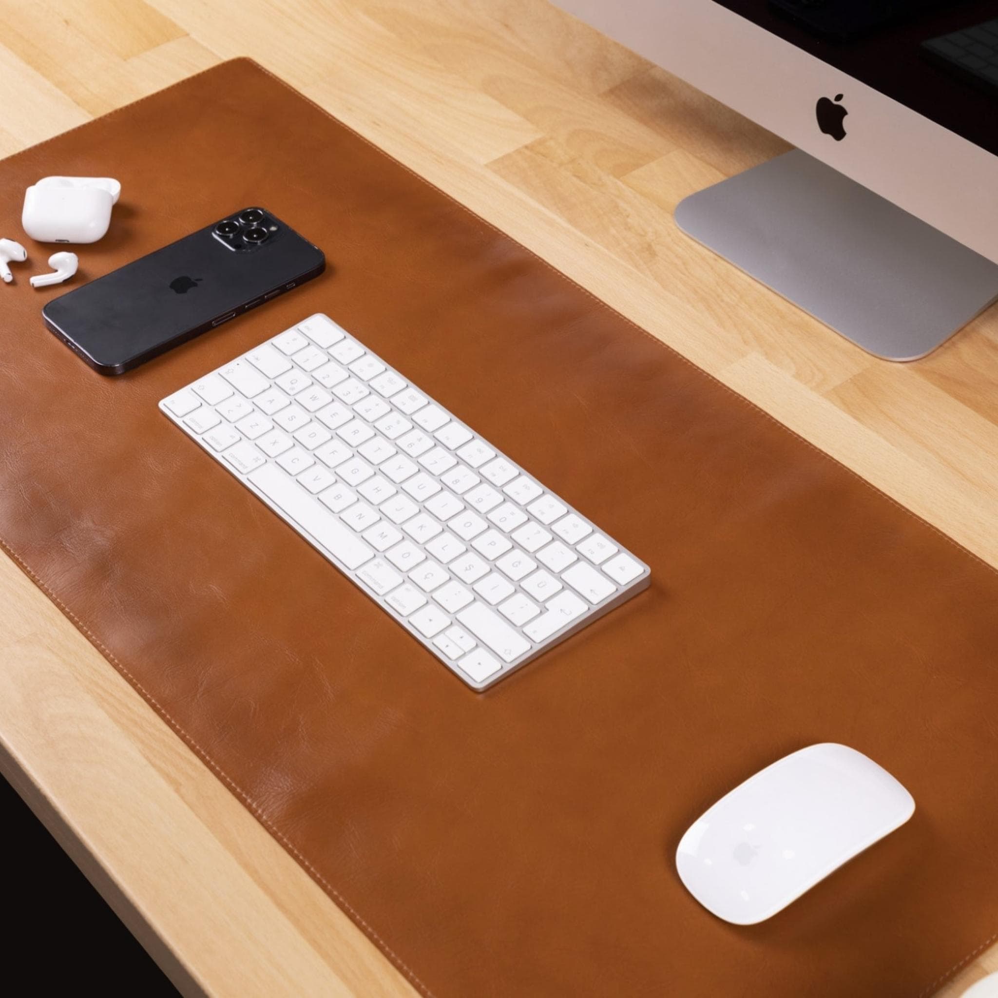 Customizable Genuine Leather Desk Mat