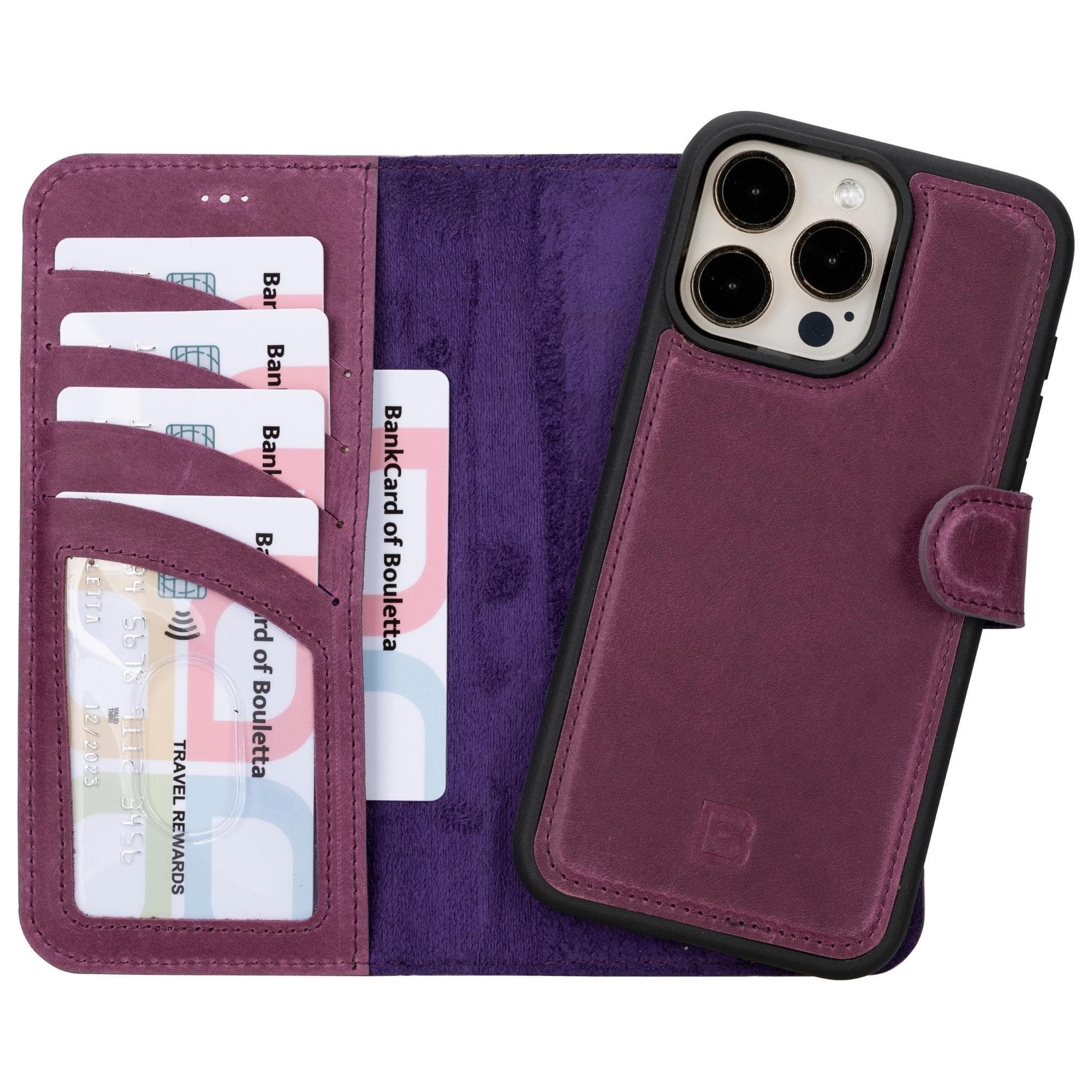 Magic iPhone 15 Series Detachable Genuine Wallet Case