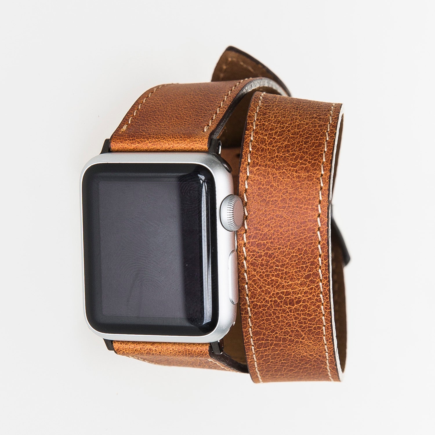 Bracelet de montre Hector en cuir véritable pour Apple iWatch