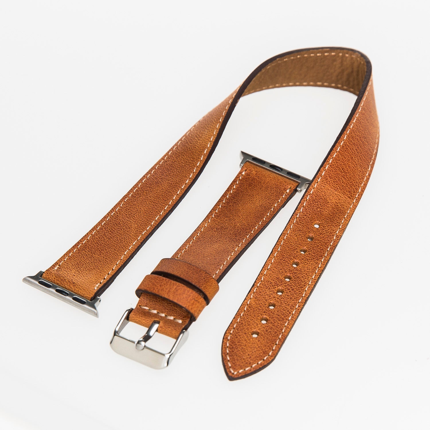 Bracelet de montre Hector en cuir véritable pour Apple iWatch