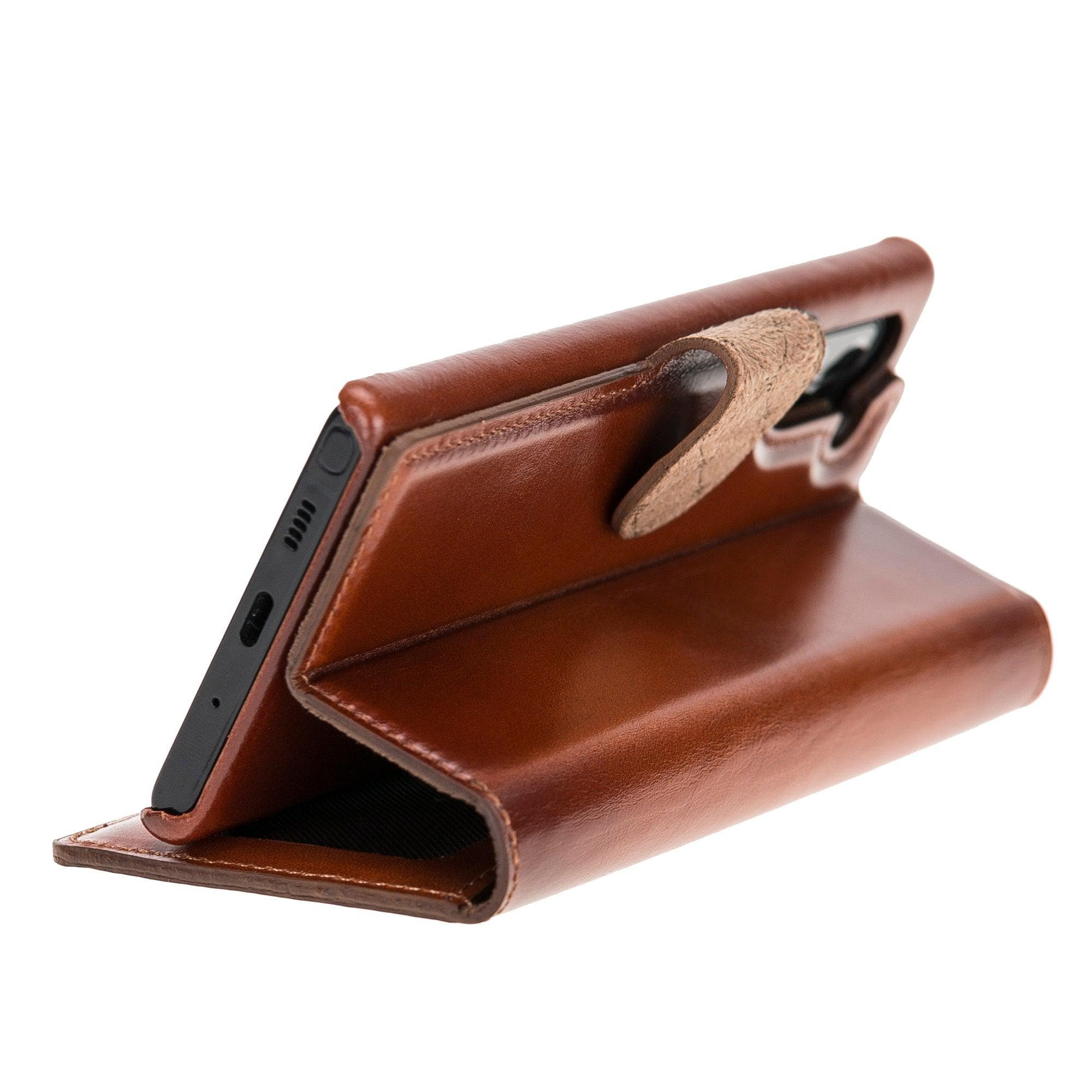 Étui portefeuille détachable en cuir véritable pour Samsung Galaxy Series F360 Magic Wallet - F360MW