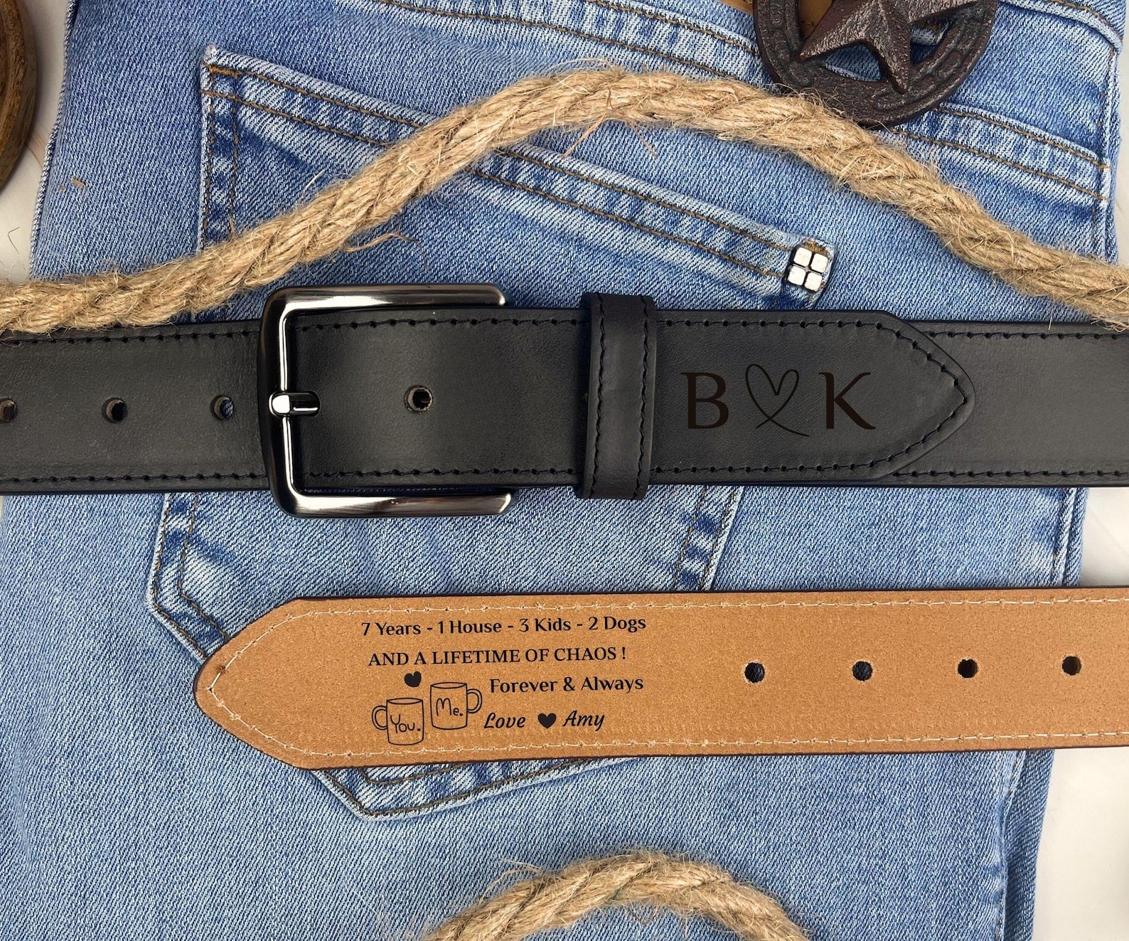 Ceinture en cuir classique urbaine pour homme