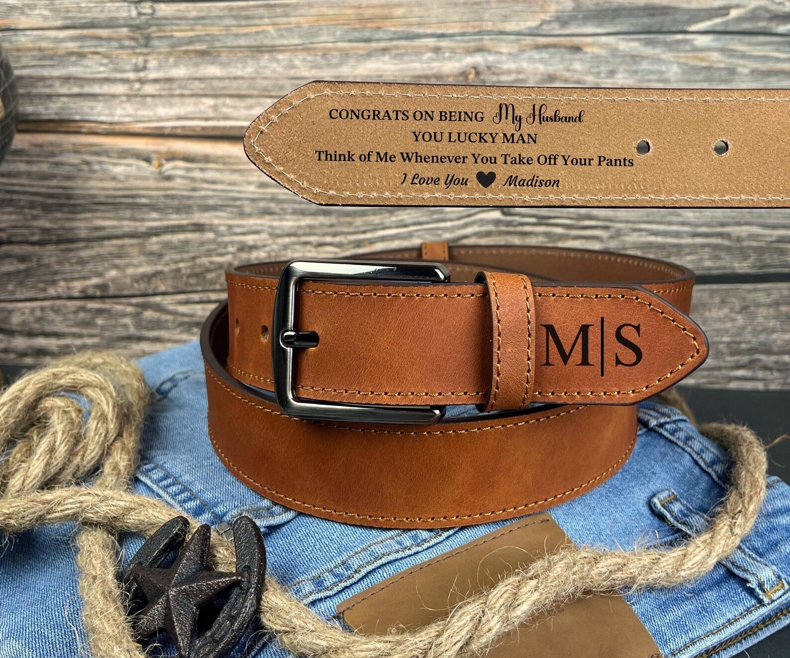 Ceinture en cuir classique urbaine pour homme