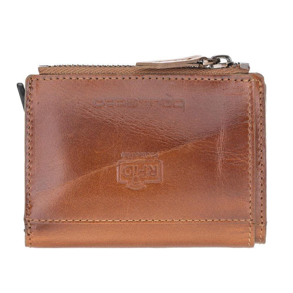 Leather Zip Mechanical Card Holder